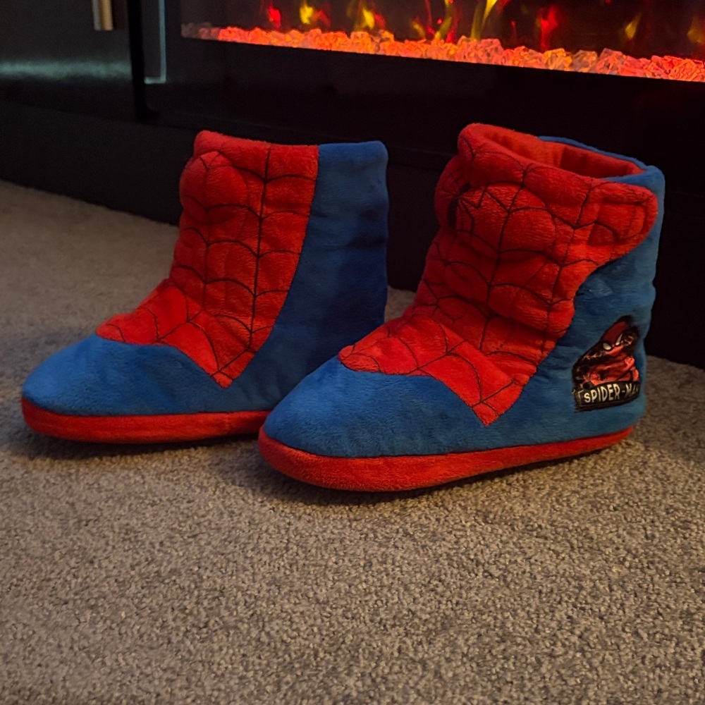 Spider-Man Red and Blue Slippers